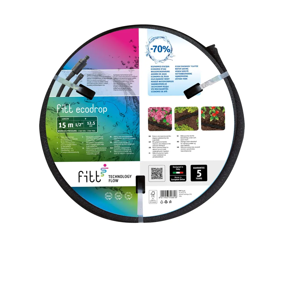 fitt-ecodrop-15m-tuyau-microporeux-goutte-goutte-r-ducteur image 1