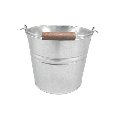 guillouard-seau-4-5l-acier-galvanis-poign-e-bois-22cm image 1