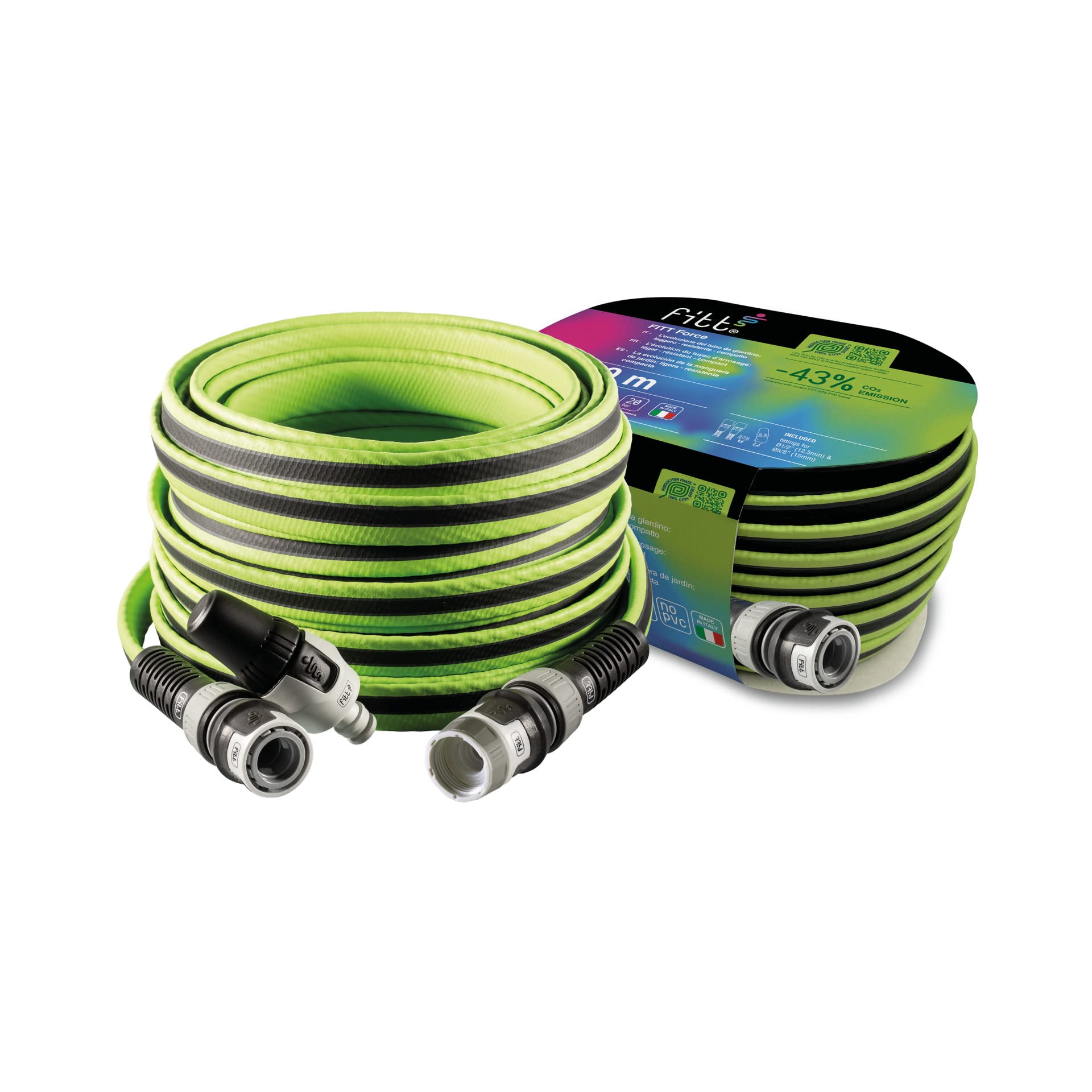 fitt-force-20-m-tuyau-d-arrosage-jardin-usage-intensif-avec-lance-lime image 5
