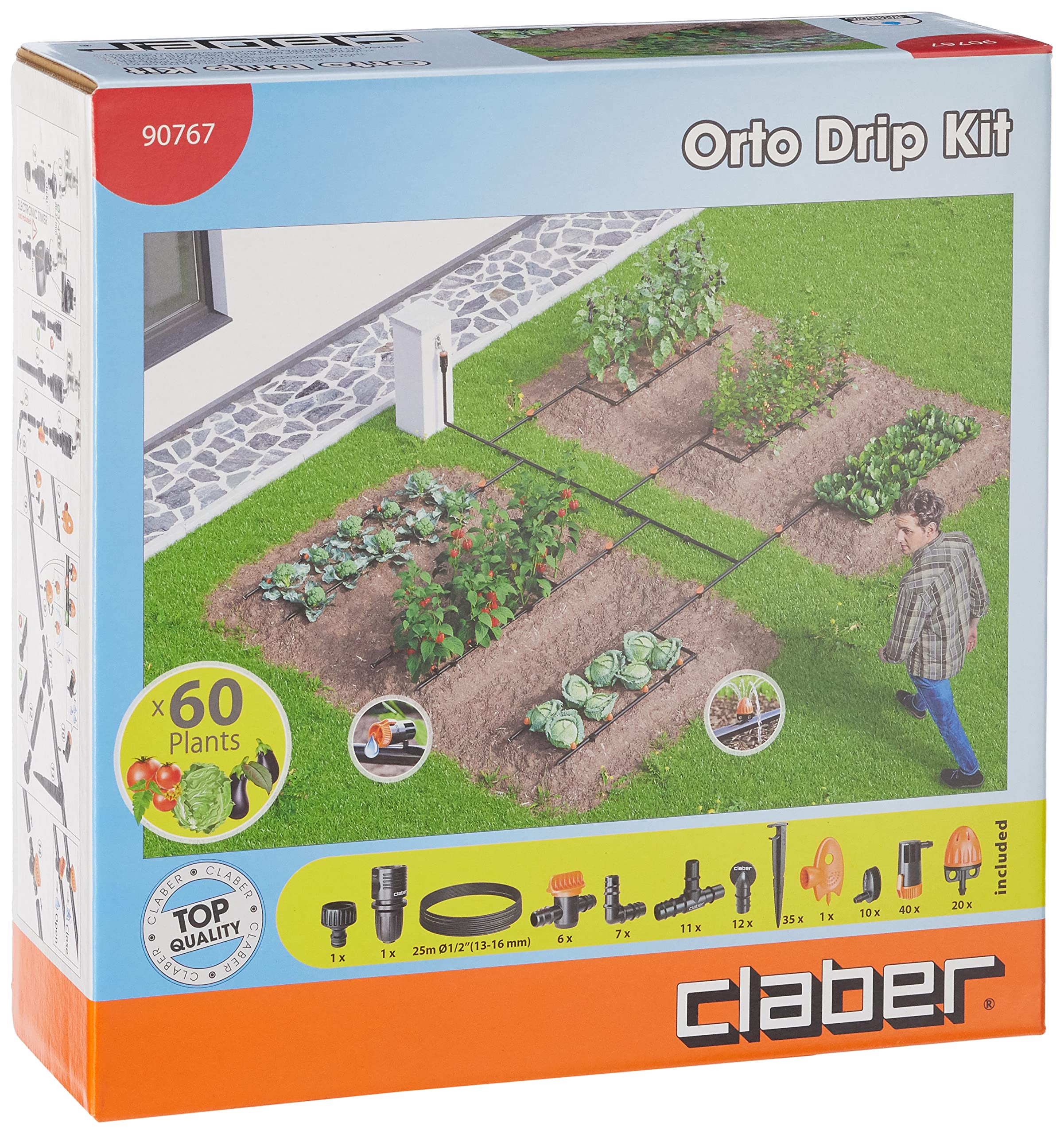 claber-kit-potager-kit-arrosage-goutte-goutte-60-plantes-6-zones-25-m image 1