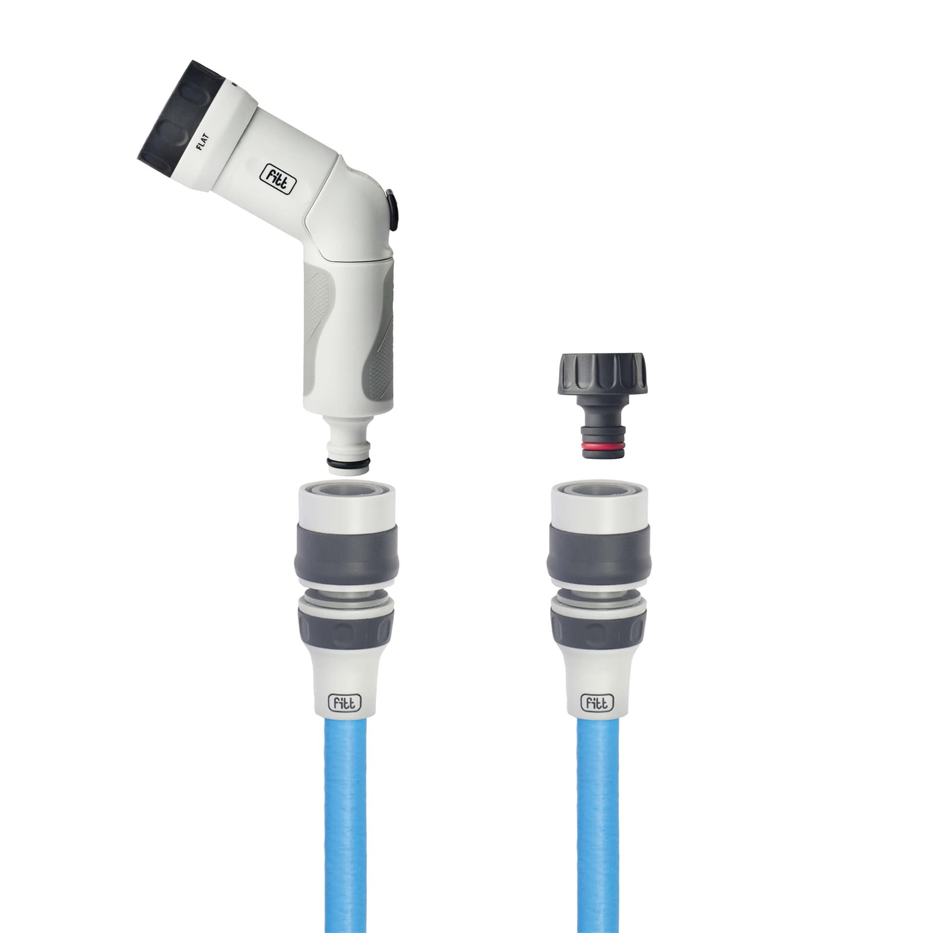 fitt-ikon-10-m-tuyau-d-arrosage-extensible-avec-pistolet-multi-jet-bleu image 2