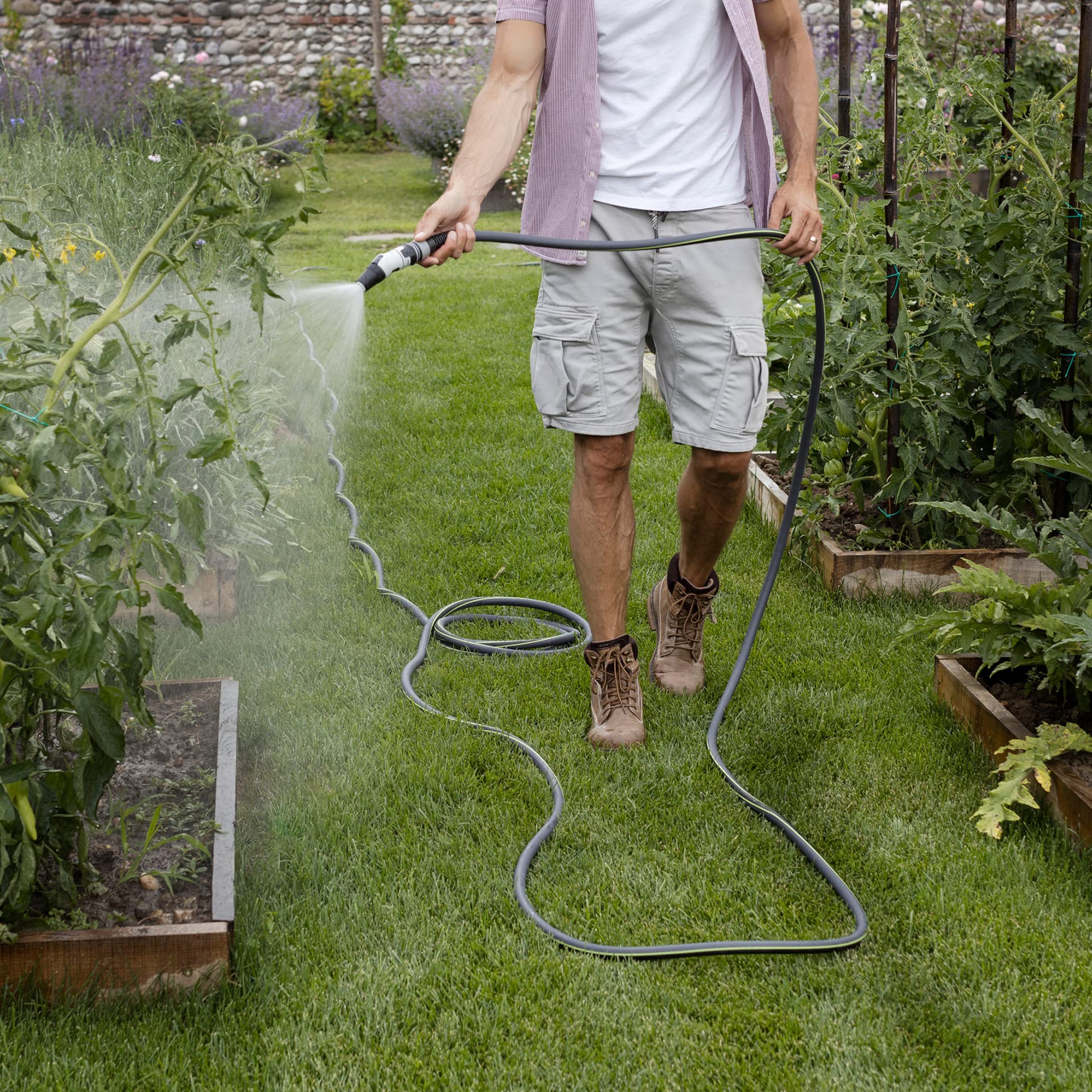fitt-force-15-m-tuyau-d-arrosage-jardin-avec-lance-gris-lime image 7