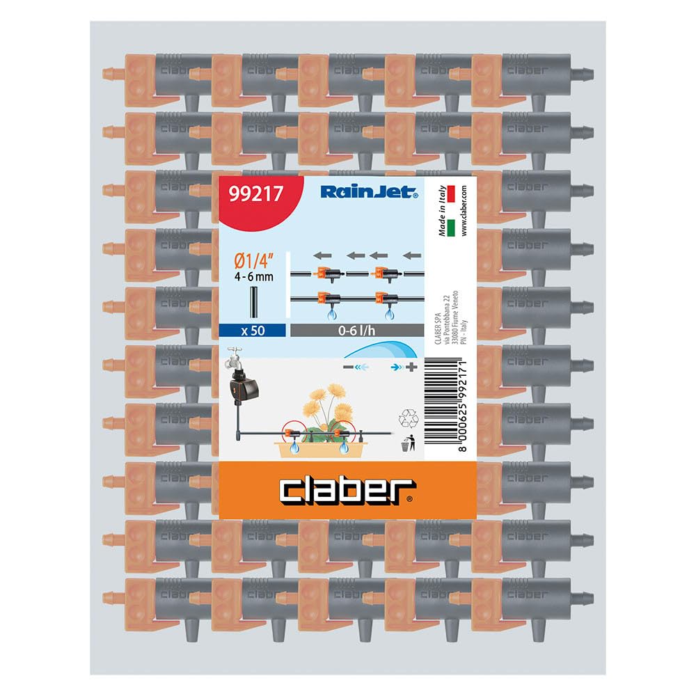 claber-goutteur-en-ligne-r-glable-0-6-l-h-sachet-50-pi-ces image 2