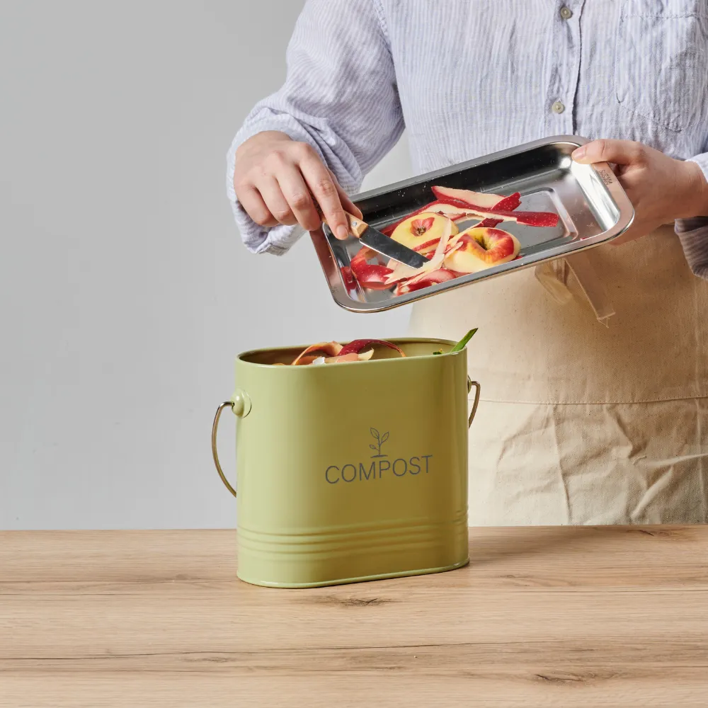 guillouard-seau-compost-ovale-3l-avec-filtre-vert-sauge image 3
