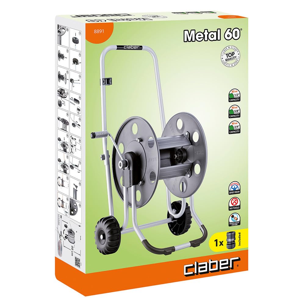 claber-metal-60-chariot-d-vidoir-en-m-tal-pour-tuyau-d-arrosage-85-m image 3
