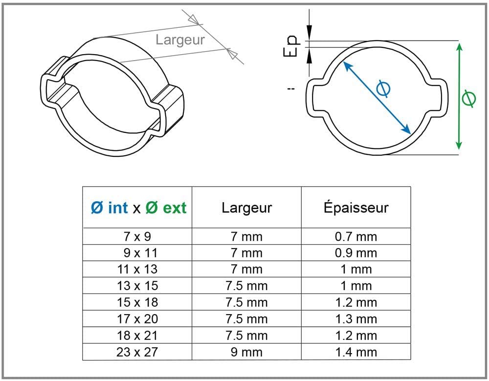 boutt-zco09-colliers-de-serrage-oreilles-en-acier-x2-7-9-mm-argent image 2