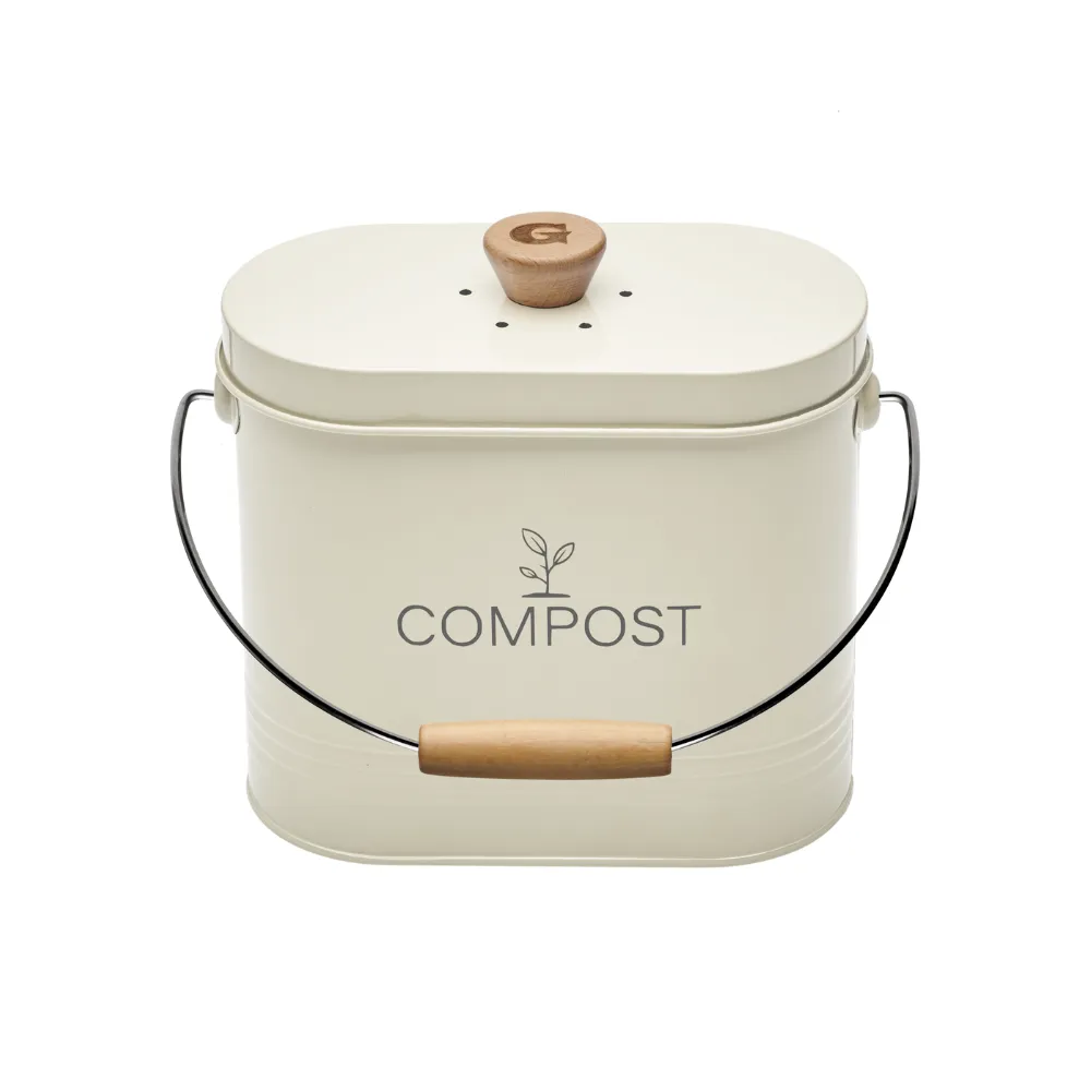 guillouard-seau-compost-ovale-3l-avec-filtre-beige image 1
