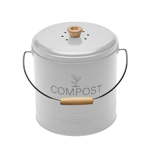 guillouard-seau-compost-rond-8-l-avec-filtre-blanc image 1