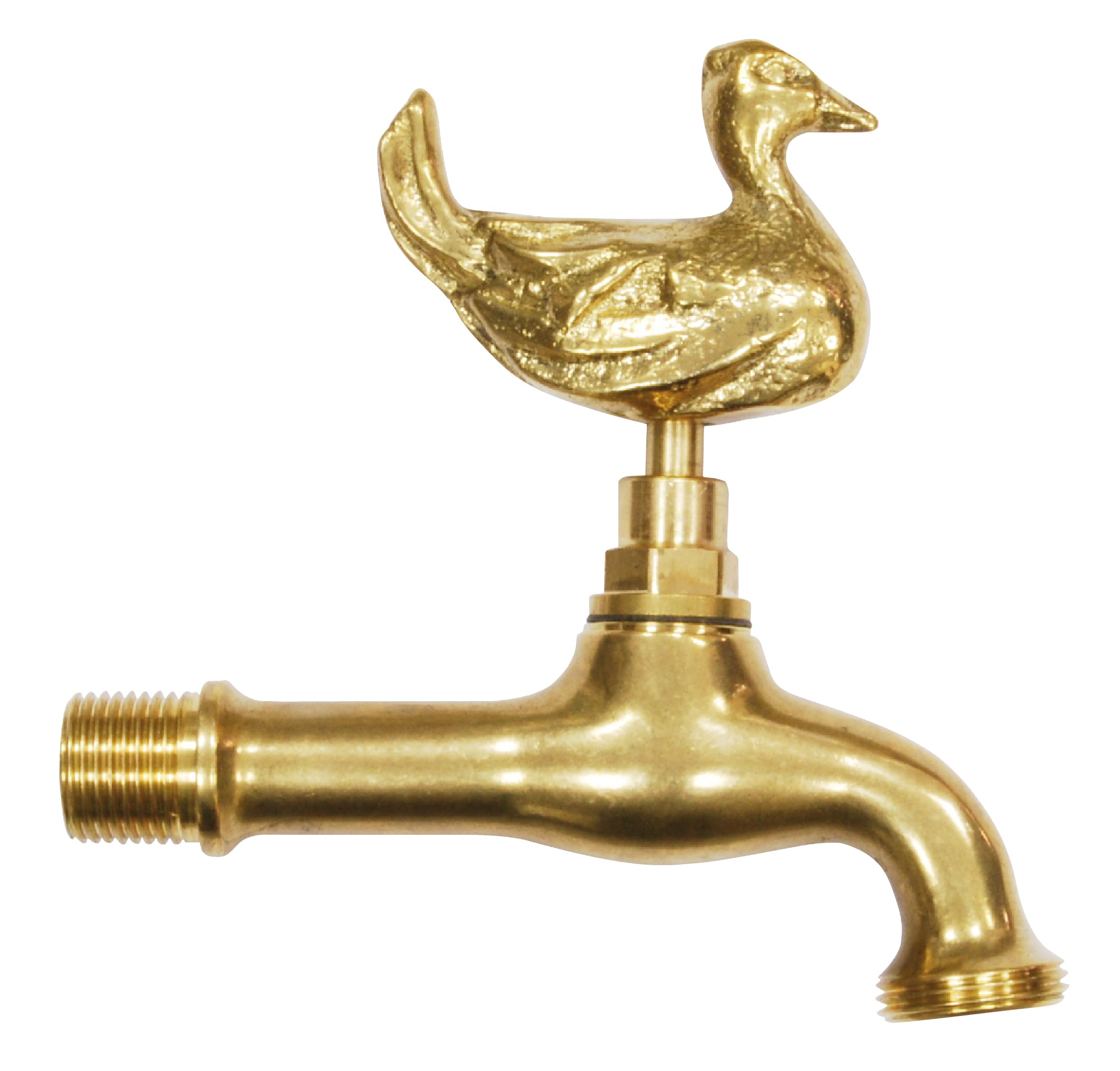 boutt-405c-robinet-de-jardin-fontaine-canard-laiton-15x21-20x27 image 1