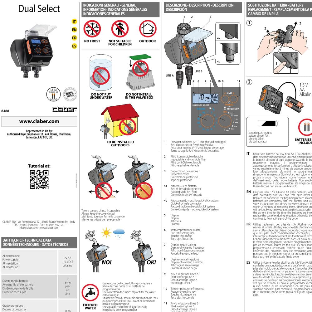 claber-dual-select-programmateur-d-arrosage-automatique-2-voies image 5