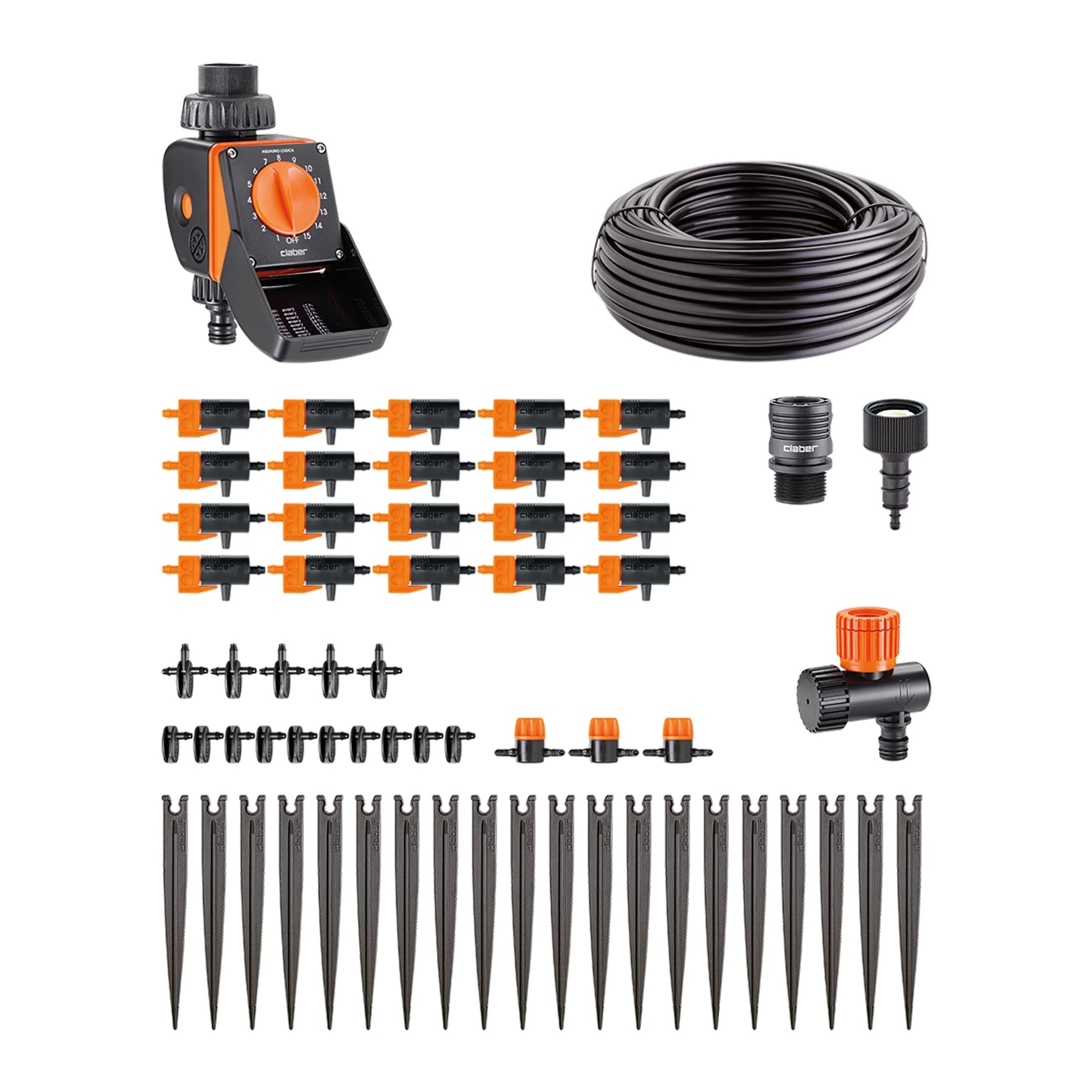 claber-timer-kit-20-logica-syst-me-arrosage-goutte-goutte-automatique-20-plantes image 2