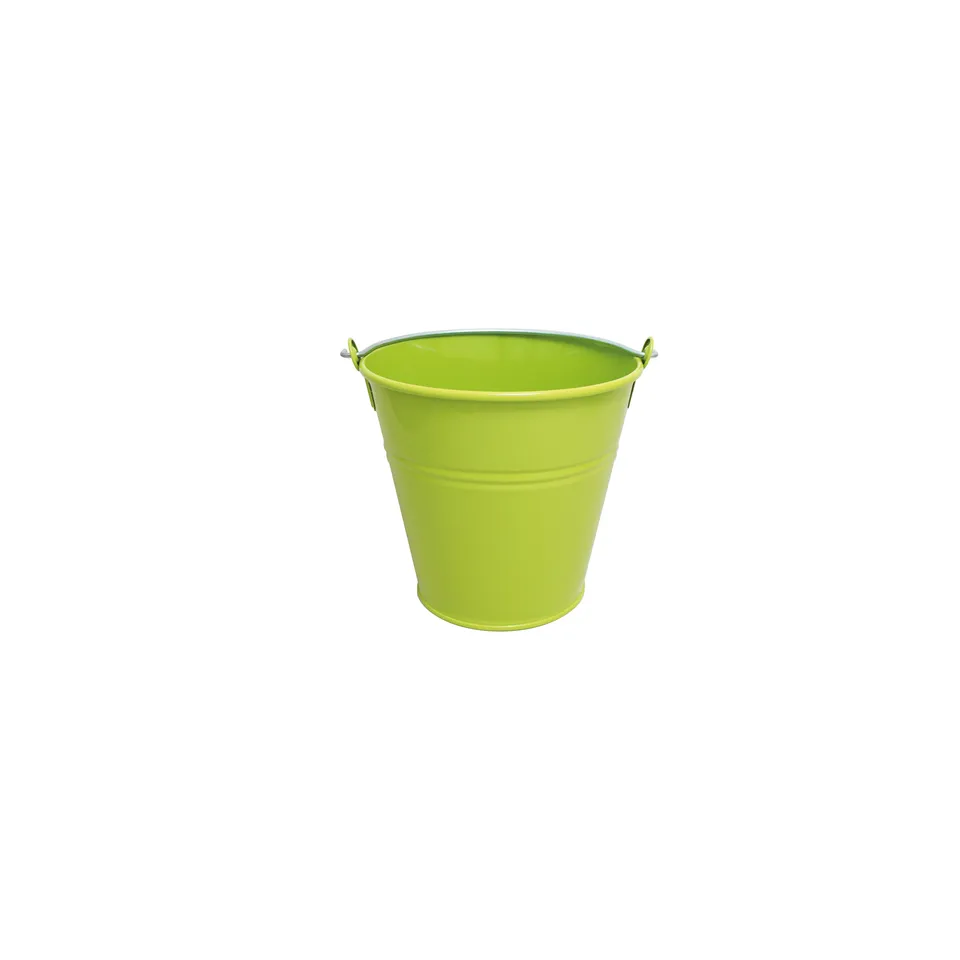 guillouard-seau-vas-20-cm-3-5l-vert-olive-acier-galvanis image 1