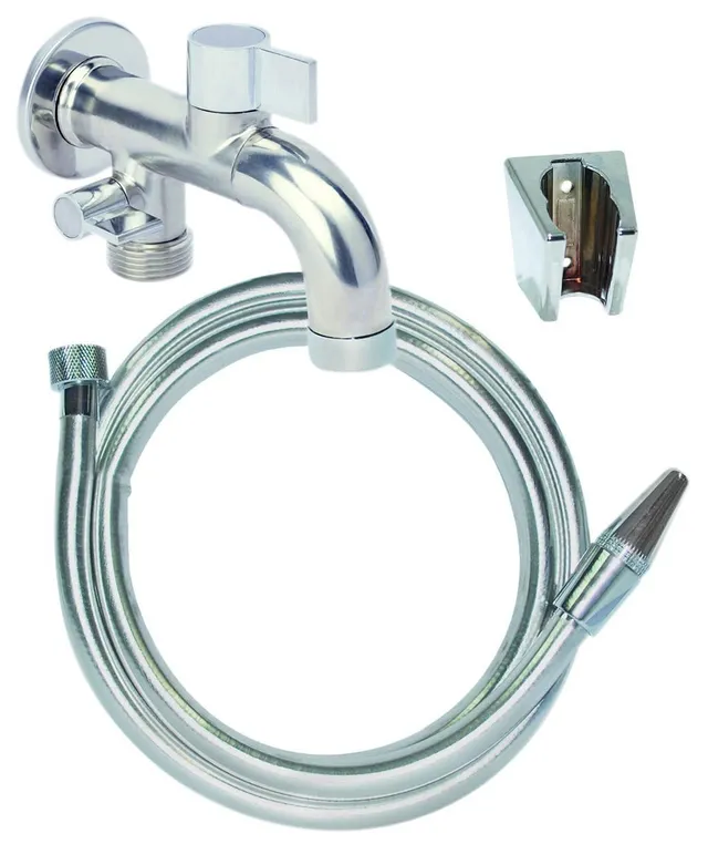 boutt-robinet-de-jardin-2-en-1-in-two-avec-lance-argent image 1