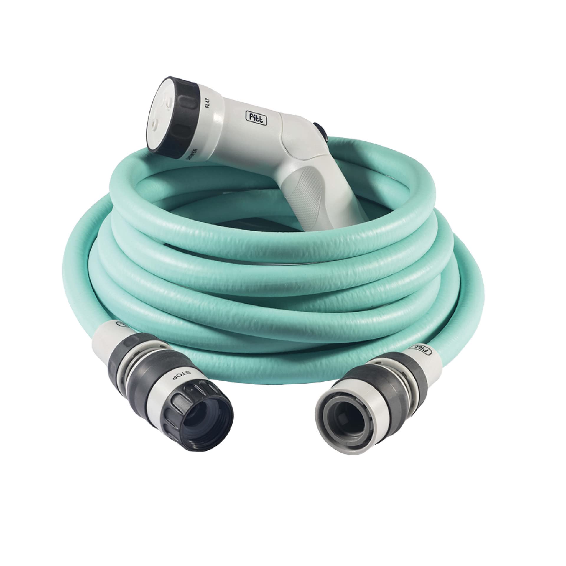 fitt-ikon-15-m-tuyau-d-arrosage-extensible-avec-pistolet-multi-jet-aquamarine image 1
