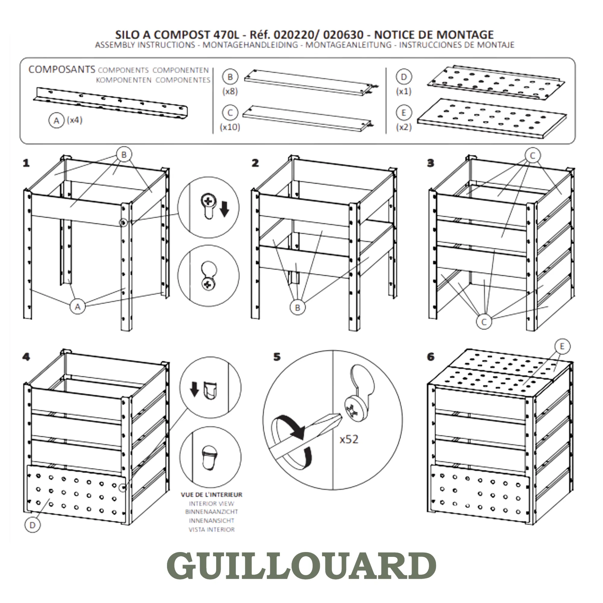 guillouard-composteur-470l-bois-classe-3-autoclave-et-acier-galvanis image 6