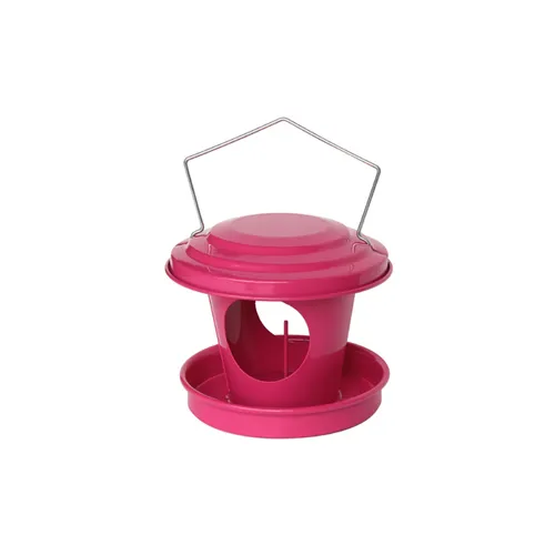 guillouard-mangeoire-oiseaux-rose-en-acier-galvanis image 1