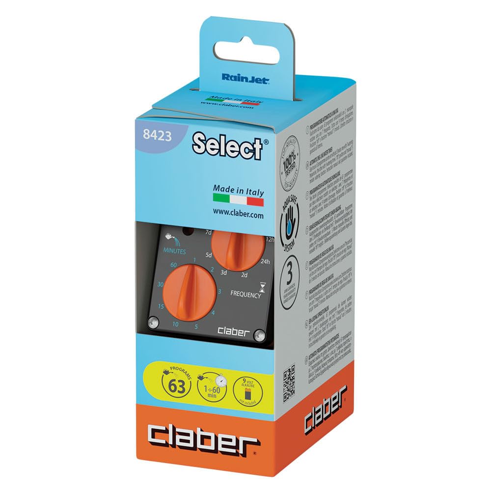 claber-aquauno-select-programmateur-arrosage-automatique-1-voie-63-programmes image 3