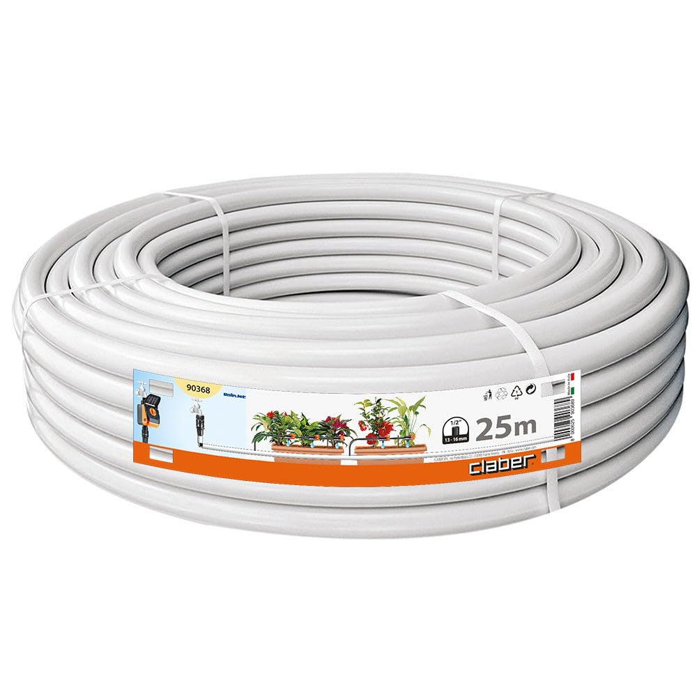 claber-tuyau-d-alimentation-13x16-25-m-white-ligne-goutte-goutte-pe image 2