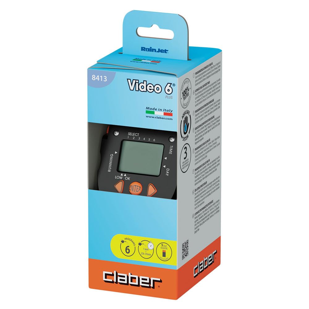 claber-aquauno-video-6-programmateur-d-arrosage-automatique-1-voie-6-programmes image 3