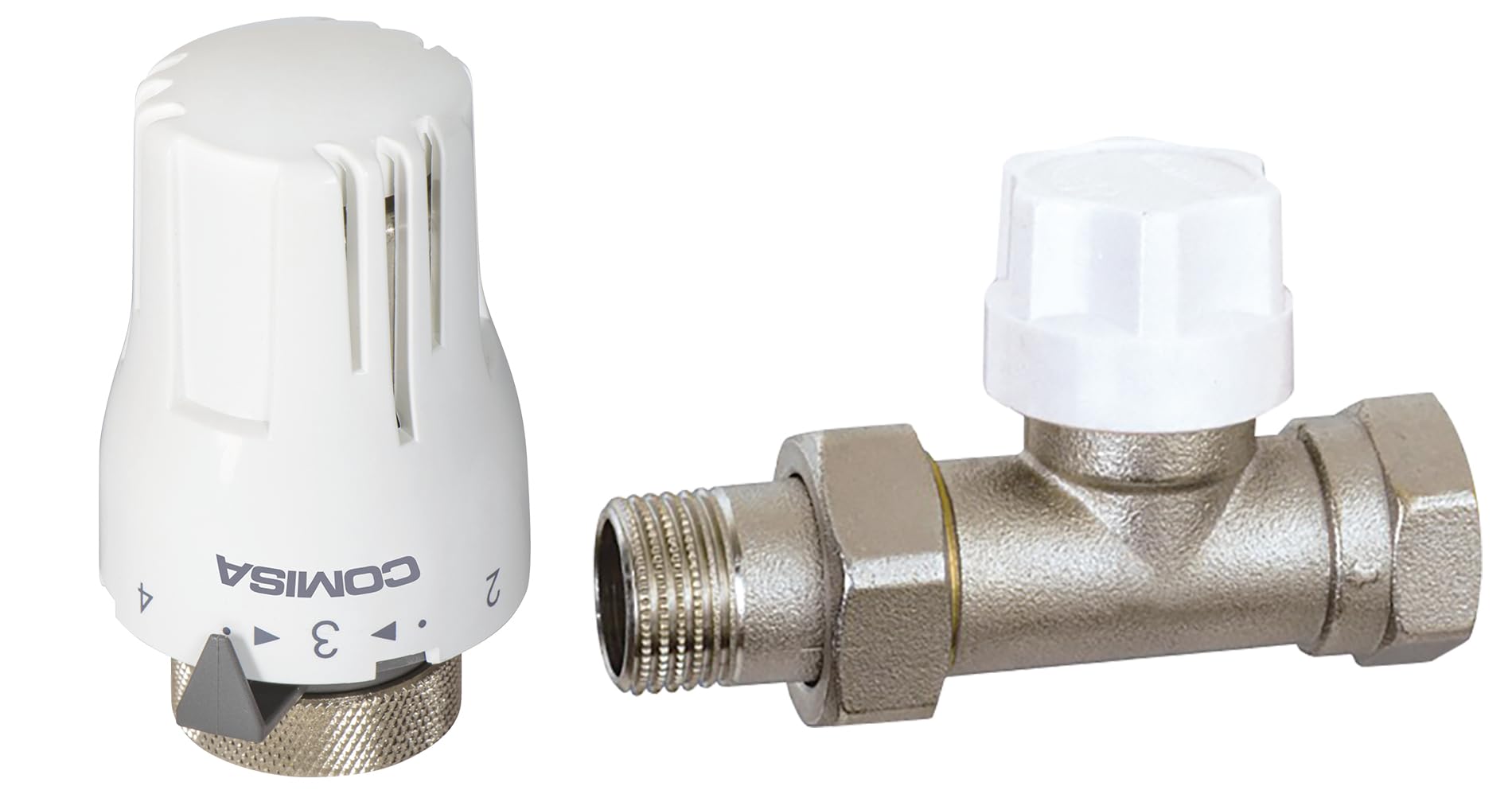 boutt-ensemble-robinet-droit-m12x17-t-te-thermostatique-pour-radiateur image 1