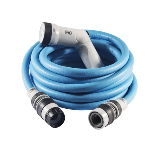 fitt-ikon-10-m-tuyau-d-arrosage-extensible-avec-pistolet-multi-jet-bleu image 1