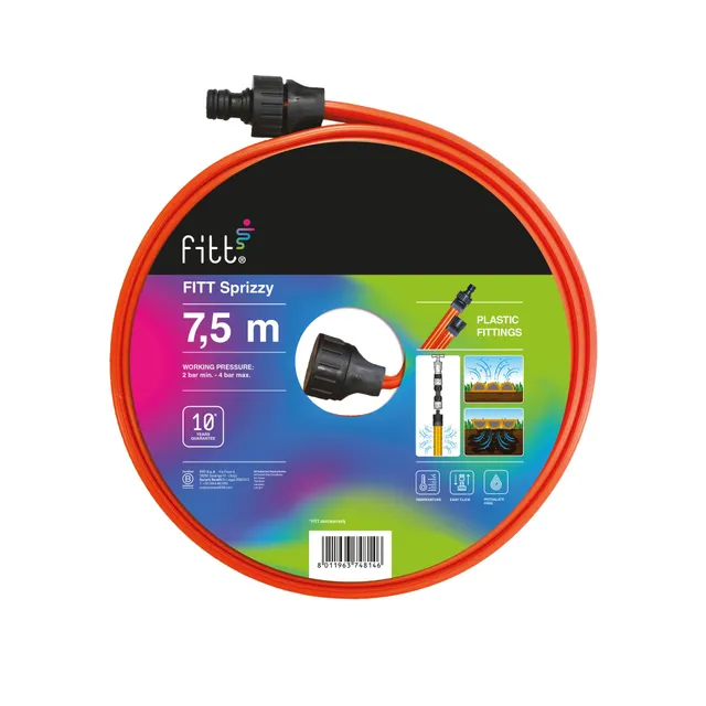 fitt-sprizzy-7-5-m-tuyau-plat-perfor-3-voies-arrosage-et-impr-gnation image 1