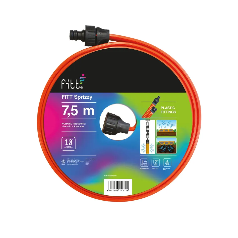 fitt-sprizzy-7-5-m-tuyau-plat-perfor-3-voies-arrosage-et-impr-gnation image 1