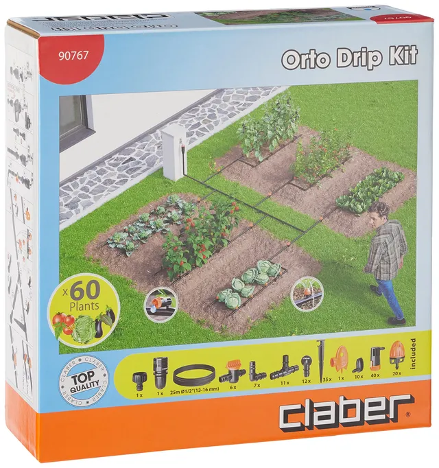 claber-kit-potager-kit-arrosage-goutte-goutte-60-plantes-6-zones-25-m image 1