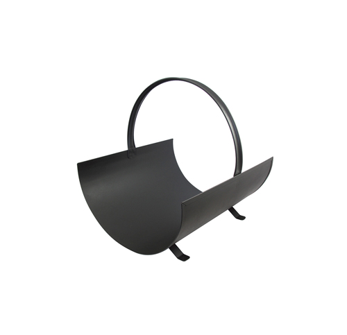 guillouard-panier-bois-40-cm-en-acier-galvanis-noir image 1