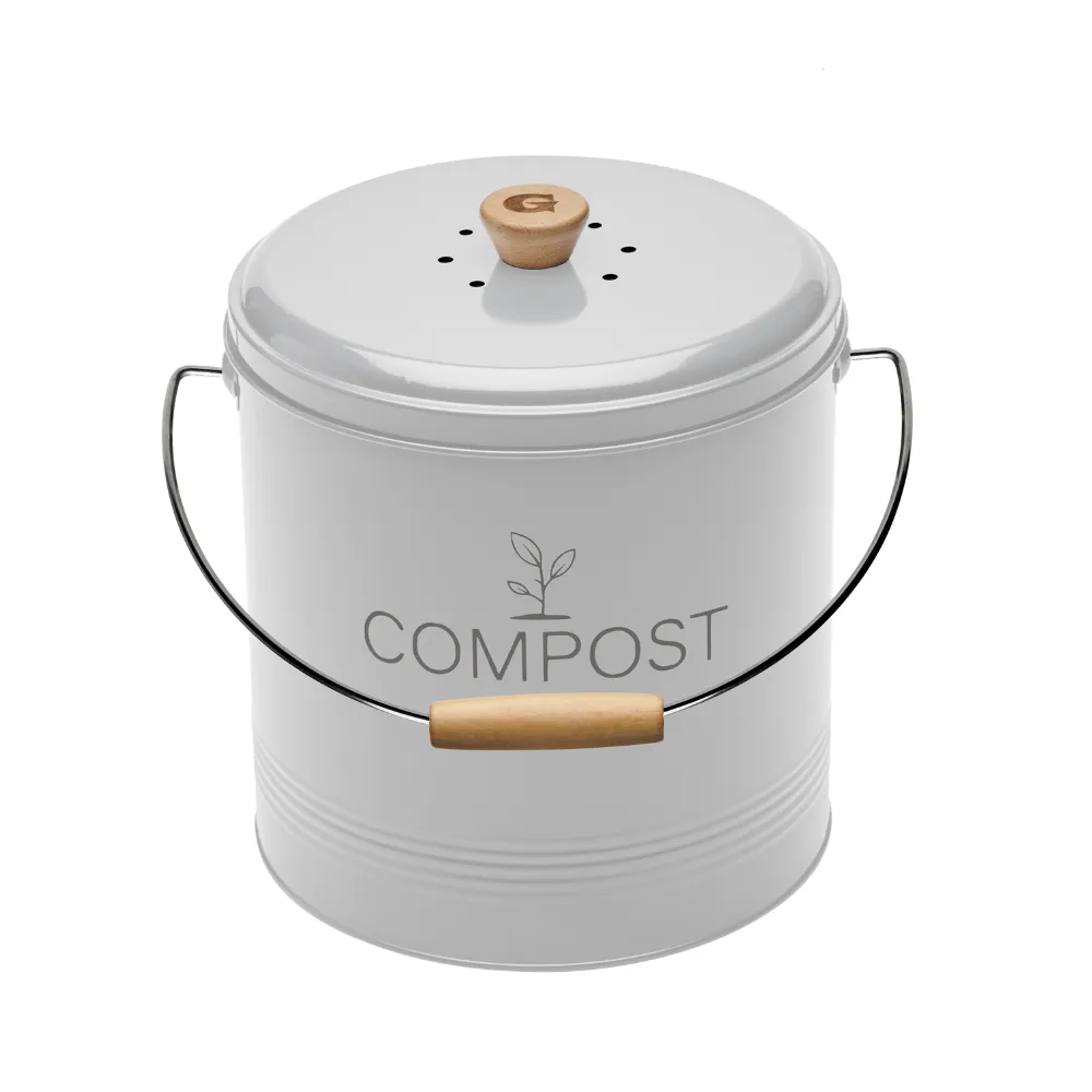 guillouard-seau-compost-rond-8-l-avec-filtre-blanc image 1
