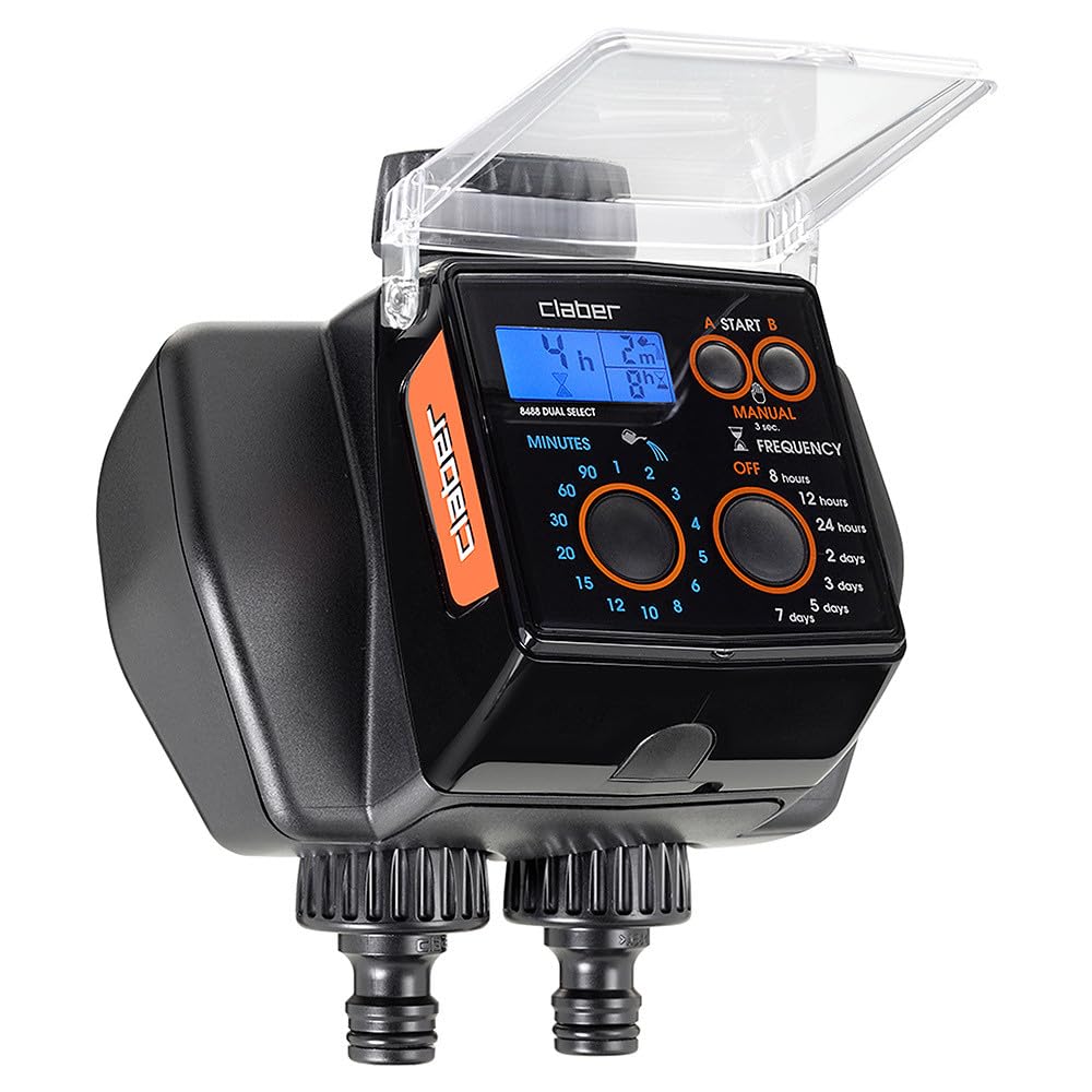 claber-dual-select-programmateur-d-arrosage-automatique-2-voies image 1