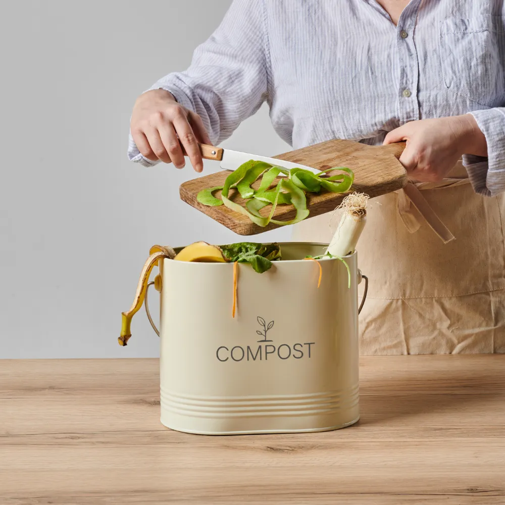 guillouard-seau-compost-ovale-3l-avec-filtre-beige image 2