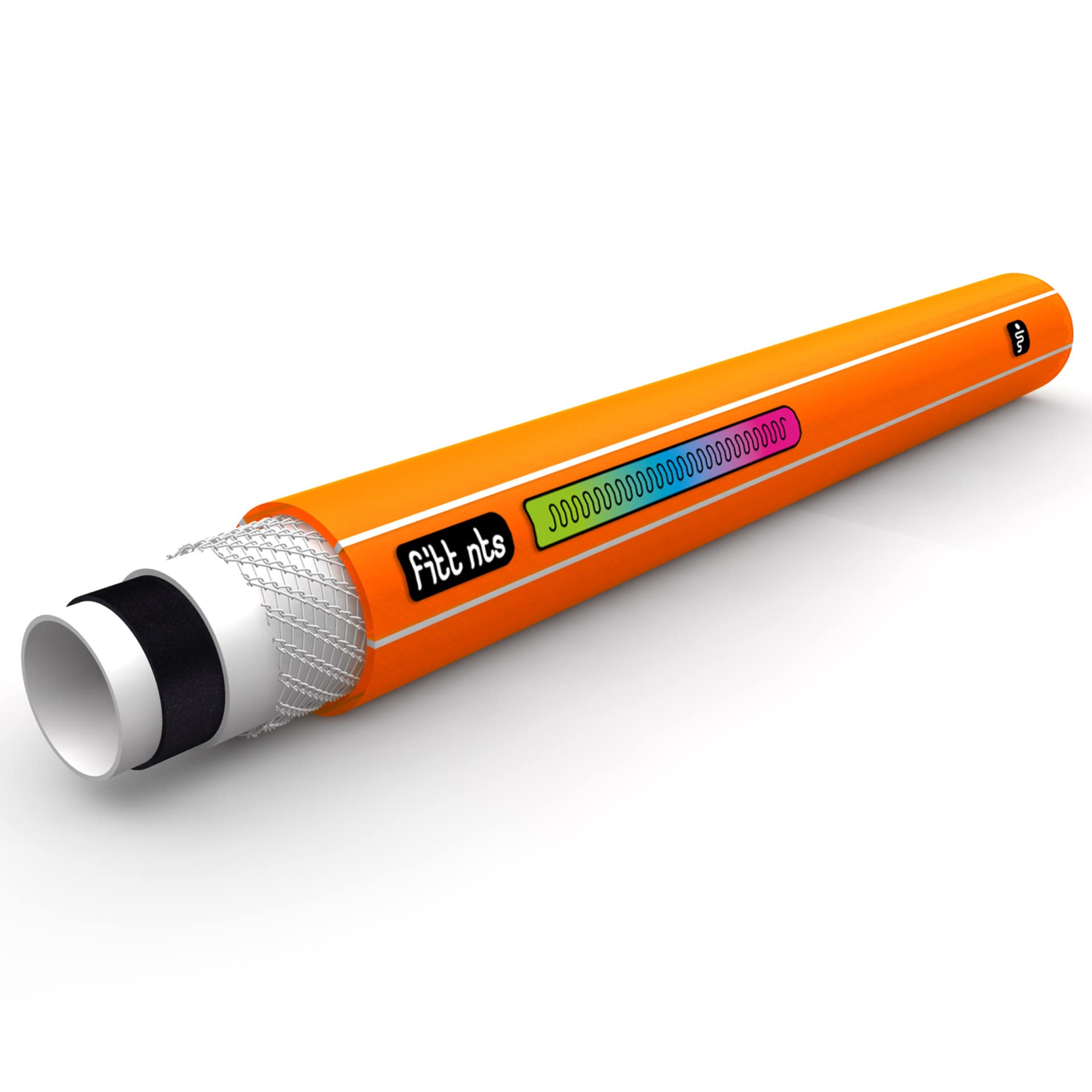 fitt-nts-work-3-4-50m-tuyau-chantier-haute-visibilit-orange image 2