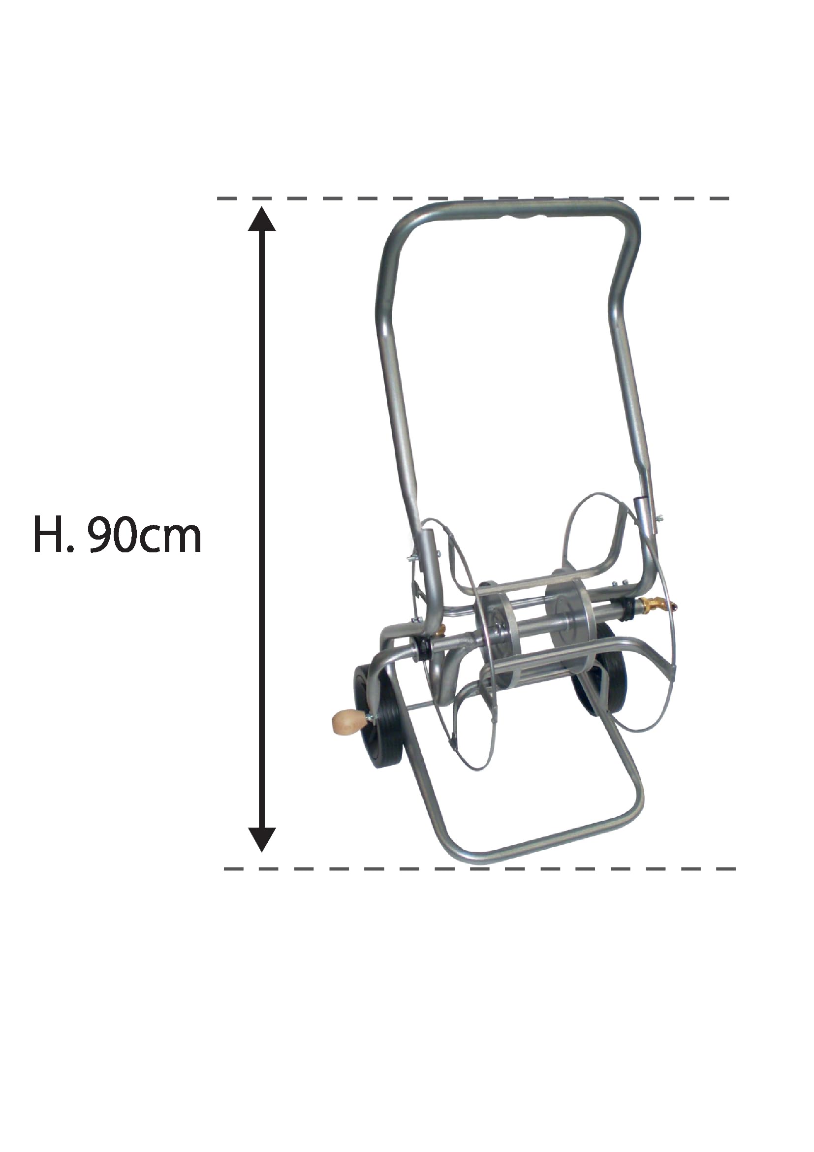 boutt-d-vidoir-mobile-m-tal-70-m-pour-tuyau-d-arrosage image 2